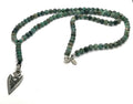 925 silver Beaded Rosario, African Turquoise stone of 6mm | Castello Jewels