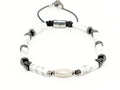 Silver Bracelet 925, Howlite, Hemitate stone 4mm | Castello Jewels