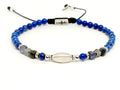 Silver Bracelet 925, Lapis stone 4mm | Castello Jewels