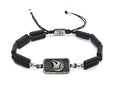 Silver Bracelet Ancient Onyx, stone tube of 2mm | Castello Jewels