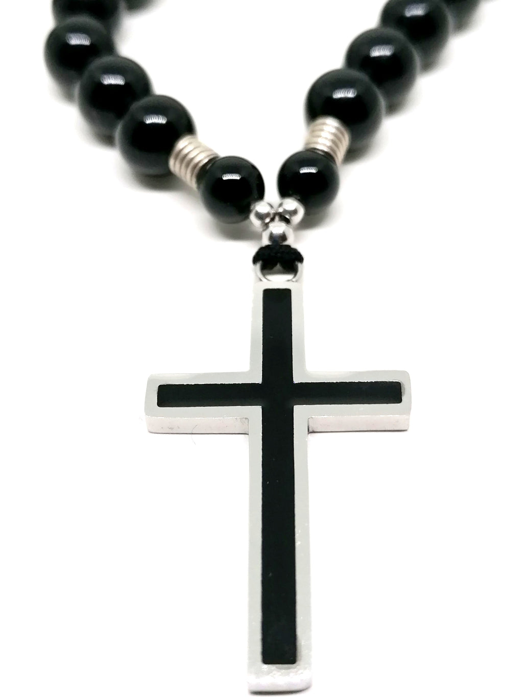 Necklace Cross, Stainless Steel — view 2 | Castello Jewels