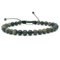 Matte Obsidian Bracelet, Water-Resistant, 6mm | Castello Jewels