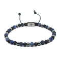 Onyx, Hematite & Sodalite Gemstone Bracelet, 4mm | Castello Jewels