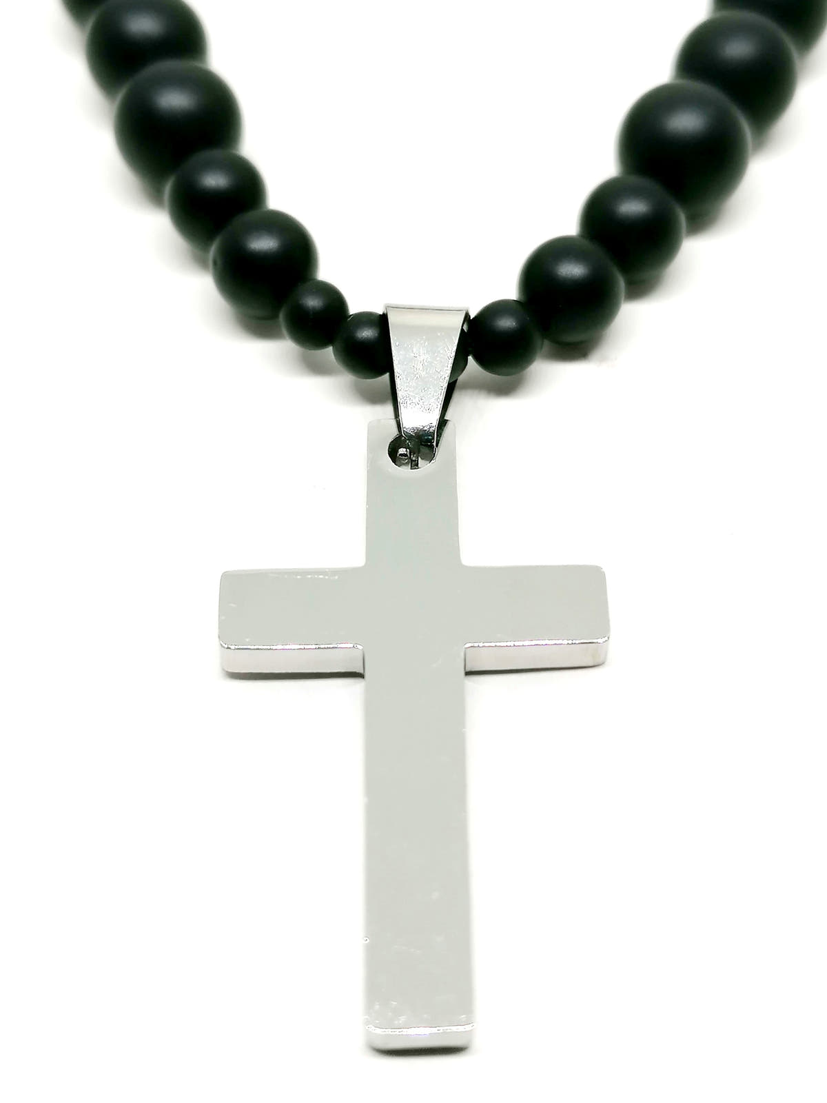 Necklace Cross, Stainless Steel — view 2 | Castello Jewels