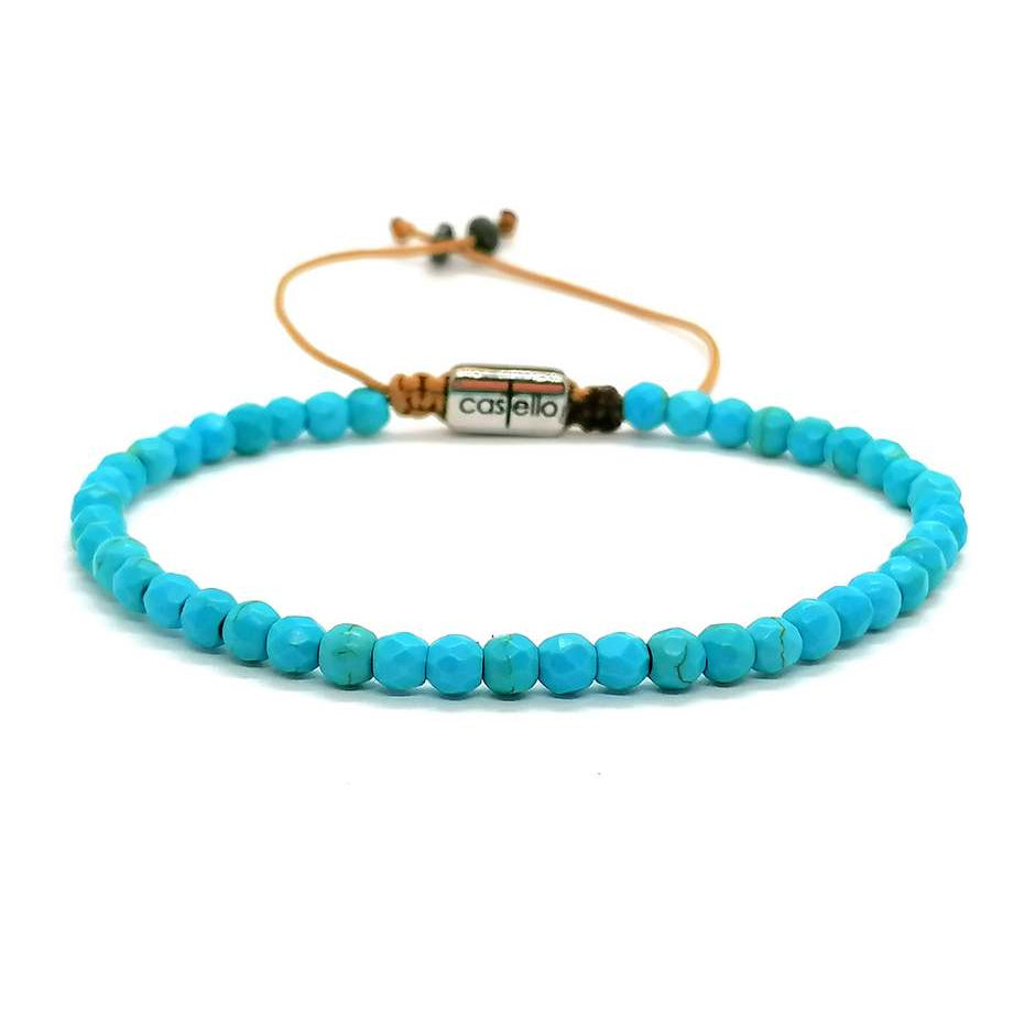 Turquoise Bracelet, Waterproof, 4mm | Castello Jewels