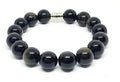 Hand Made Bracelet, Obsidian Polish Stone 12BM | Castello Jewels