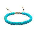 Matte Turquoise Everyday Bracelet, 8mm | Castello Jewels