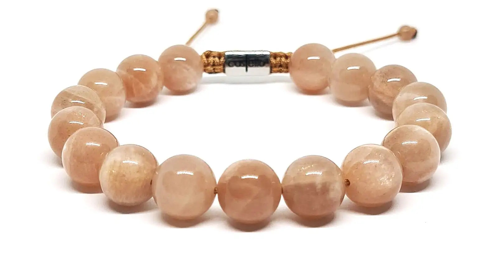 Hand Made Bracelet Moonstone stone 10mm | Castello Jewels