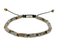 Hand Made Bracelet Black Sprectrolite Tube shape stone 4mm | Castello Jewels