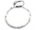 Hand Made Anklets, Howlite stone 4mm | Castello Jewels
