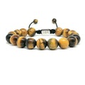 Polished Tiger's Eye Stacking Bracelet, 10mm | Castello Jewels