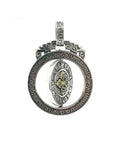 925 silver Buddhist six character mantra rotatable pendants | Castello Jewels