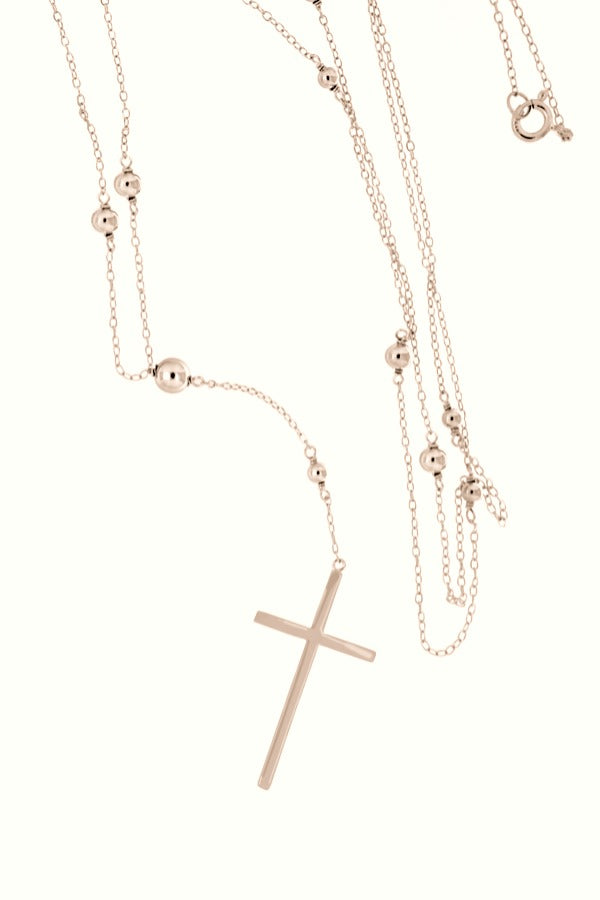 Rossary Cross Necklace — view 3 | Castello Jewels