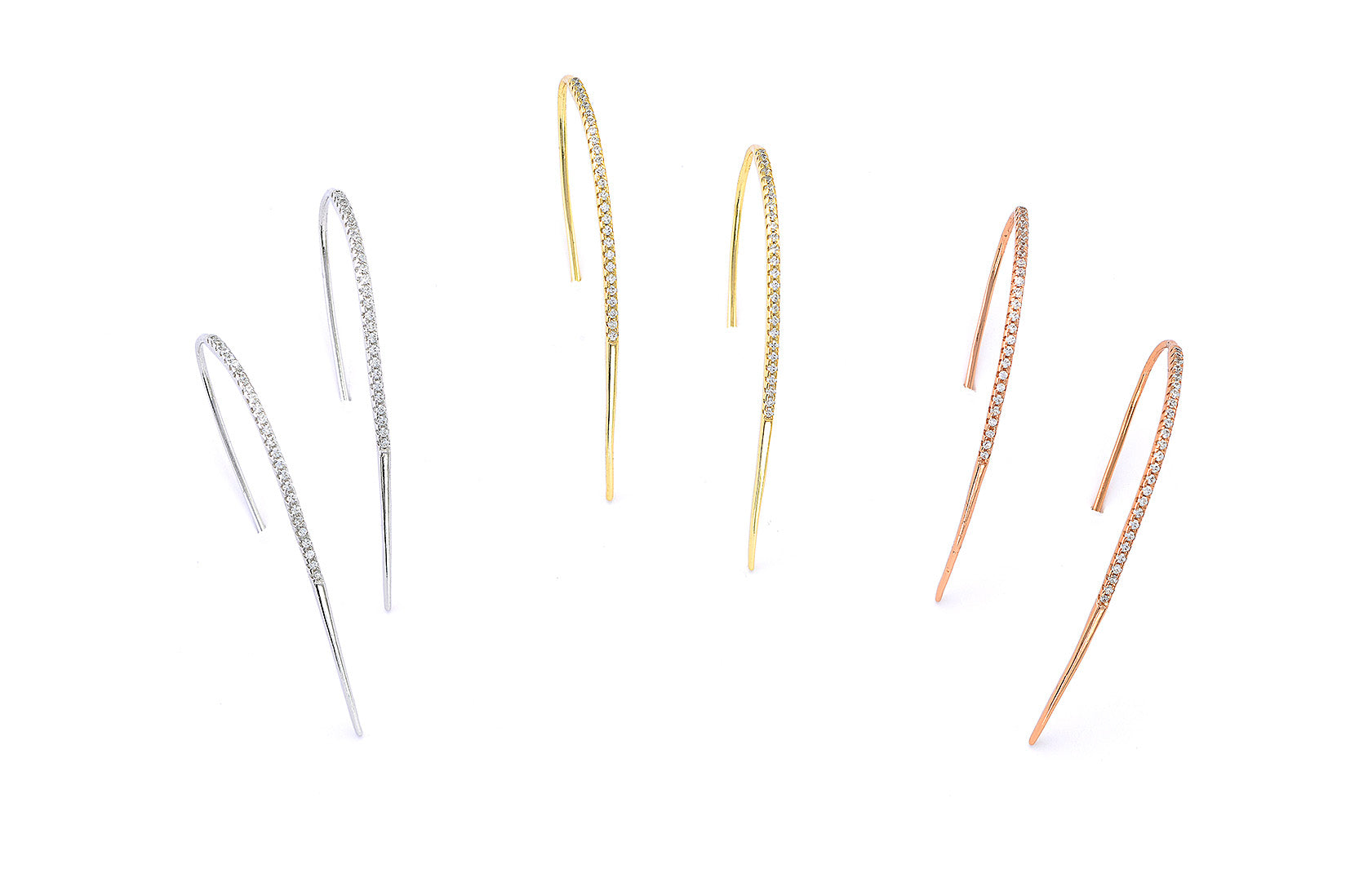 Classy Silver earrings | Castello Jewels