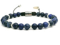 Silver 925, Bracelet Minimal, Lapis Lazuli 6mm stone | Castello Jewels