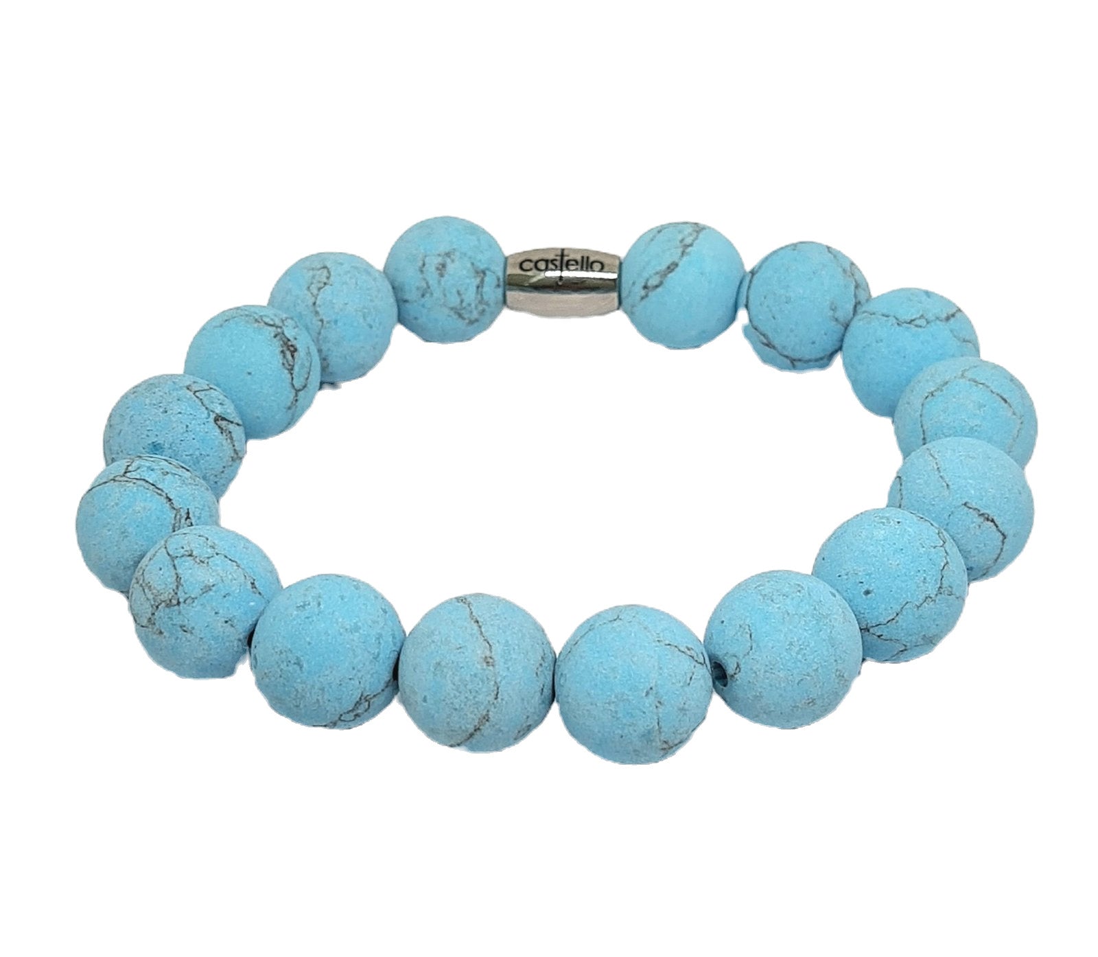Hand Made Bracelet, Magnet Turquoise Stone 12BM | Castello Jewels