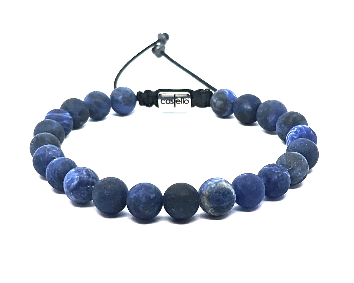 Sodalite Beaded Bracelet, 8mm | Castello Jewels