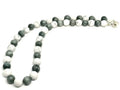Hand Made Necklace, Eagle Eye and Howlite stone of 10mm | Castello Jewels