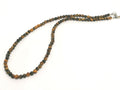 Hand Made Necklace, Tiger's Eye stone Polish of 4mm | Castello Jewels