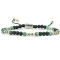 Matte Onyx & African Turquoise Bracelet, 4mm | Castello Jewels