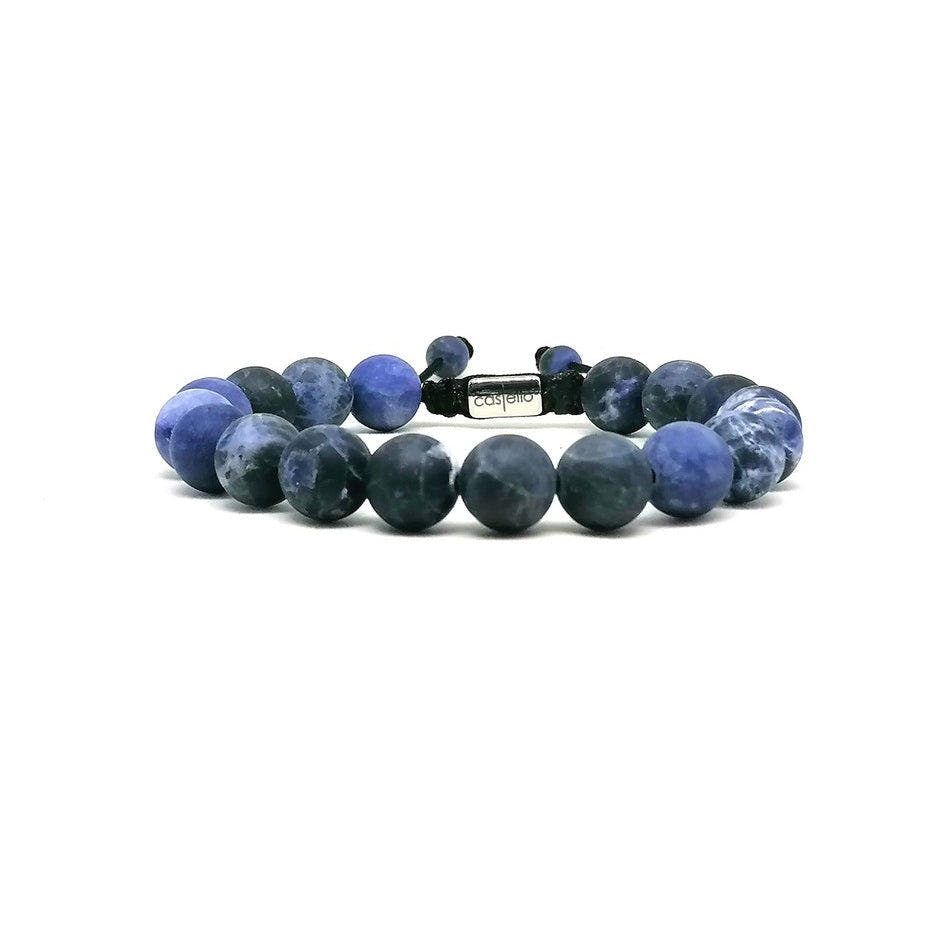 Sodalite Unisex Bracelet, 10mm | Castello Jewels