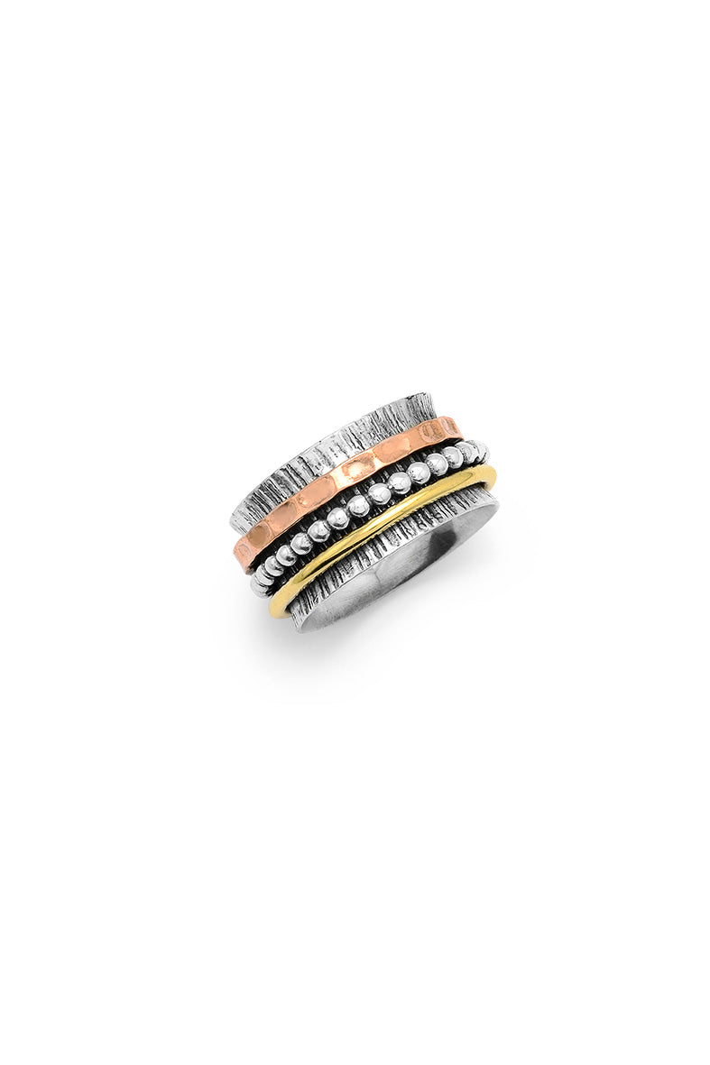 Boho Spiner Ring 925 sterling silver | Castello Jewels