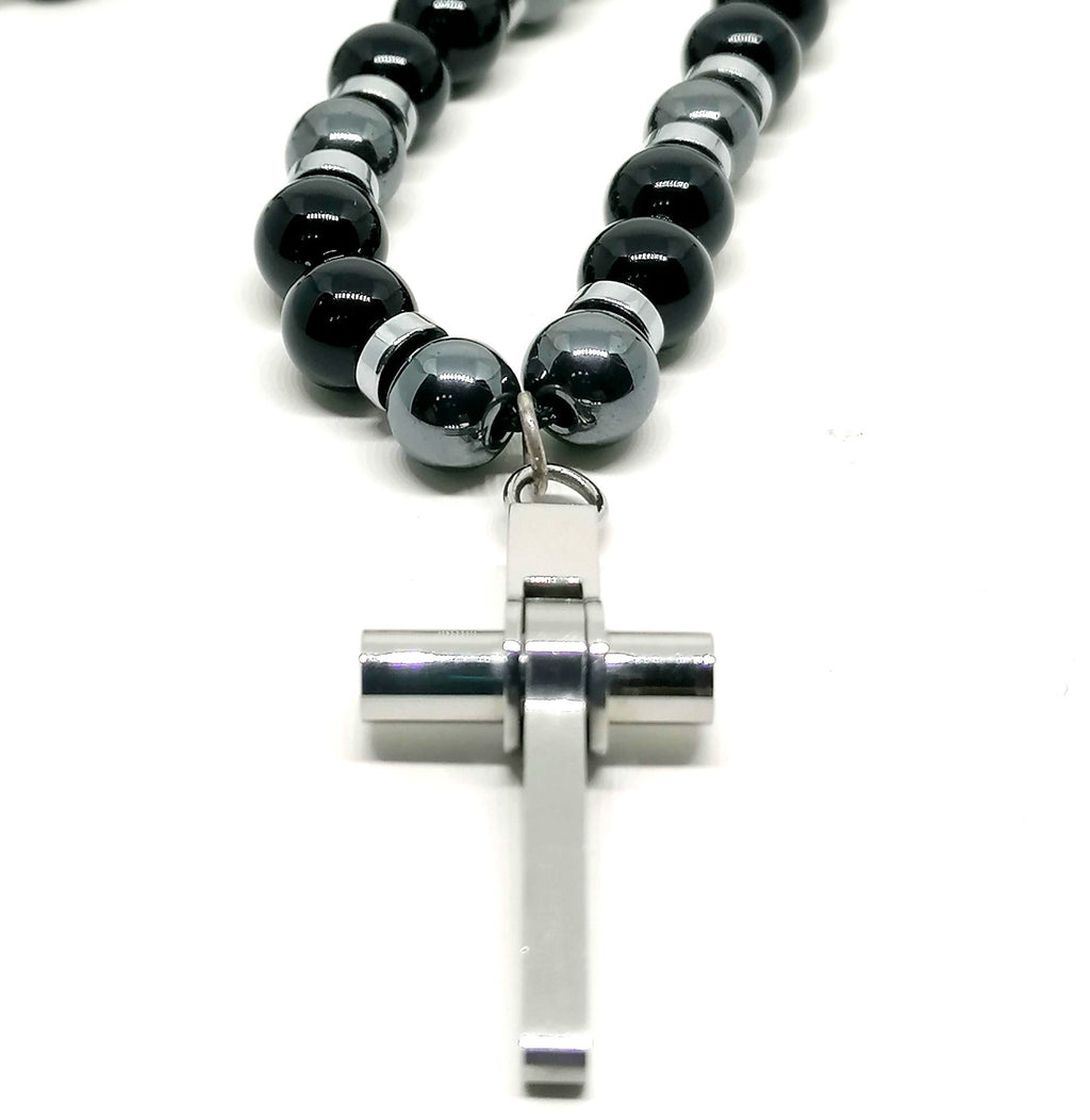 Necklace Cross, Stainless Steel — view 2 | Castello Jewels