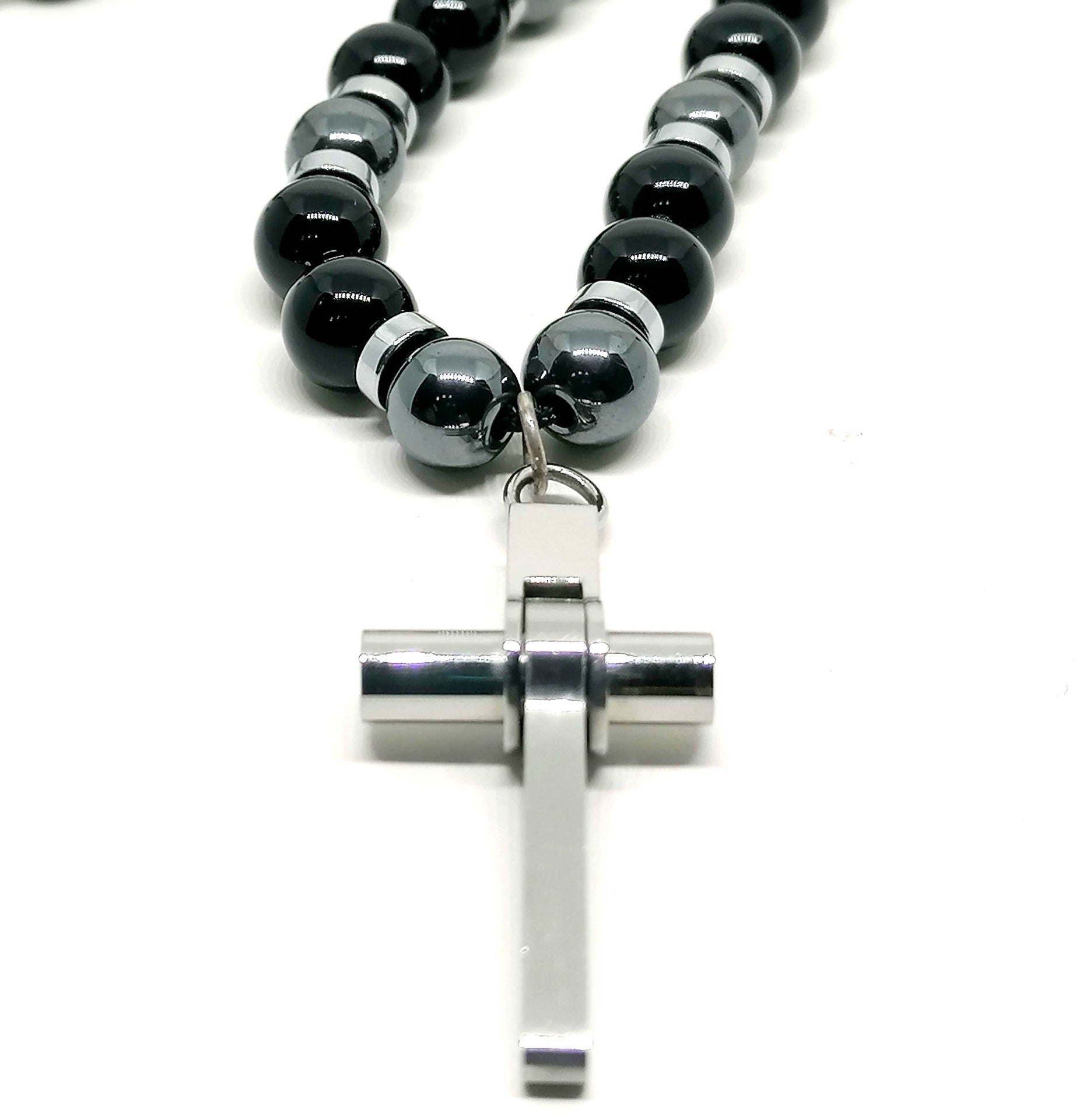 Necklace Cross, Stainless Steel — view 2 | Castello Jewels