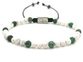 Hand Made Bracelet Howlite, African Turquoise stones of 4mm. | Castello Jewels