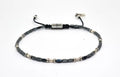 Hand Made Silver Bracelet Ancient, Hematite stone 2*4mm | Castello Jewels