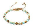 Hand Made Bracelet Silver 925' Gold Plated Classic Jasper Turquoise stone 4m | Castello Jewels