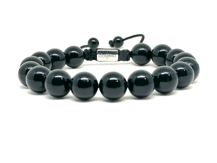 Bracelet Onyx, 10mm stone | Castello Jewels