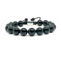 Polished Onyx Boho Bracelet, 10mm | Castello Jewels