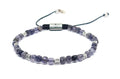 Hand Made Bracelet Silver 925 MINIMAL Iolite stone 4mm | Castello Jewels