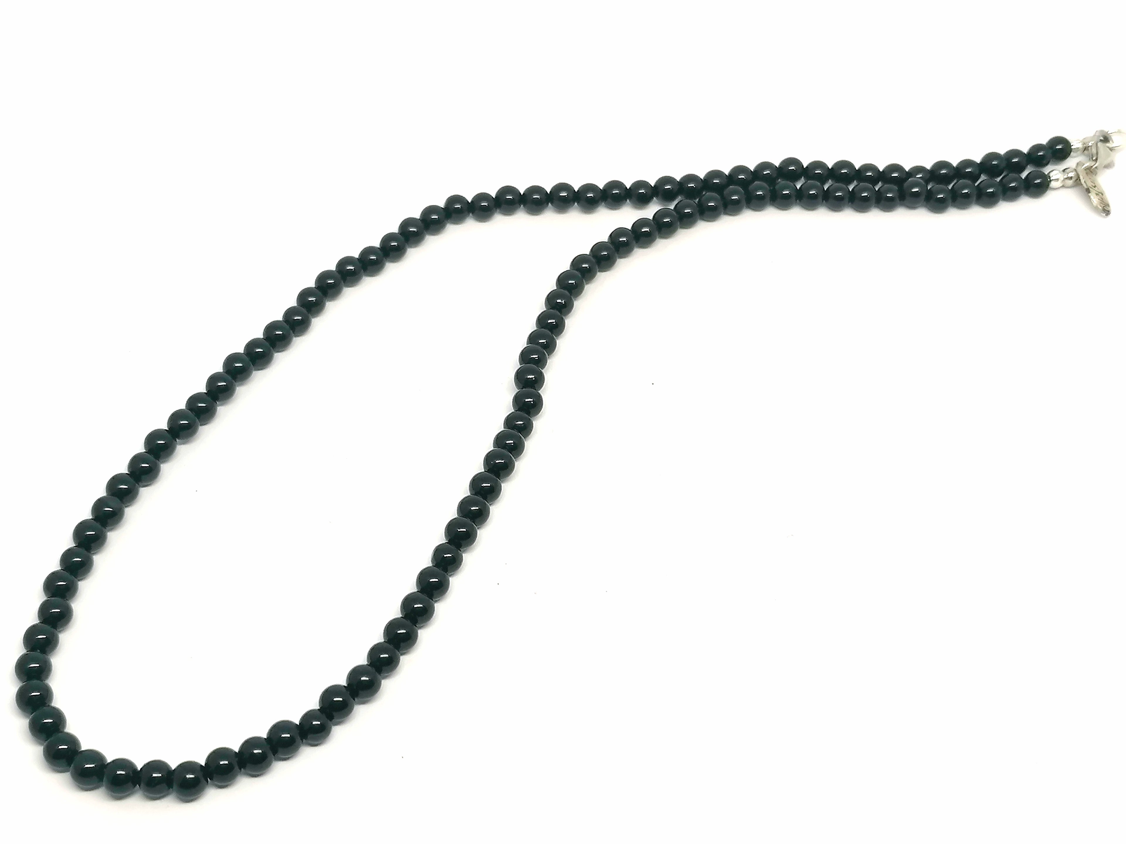 Hand Made Necklace, Onyx polish stone of 4mm | Castello Jewels