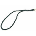 Polished Onyx Necklace, Sterling Silver, 4mm | Castello Jewels