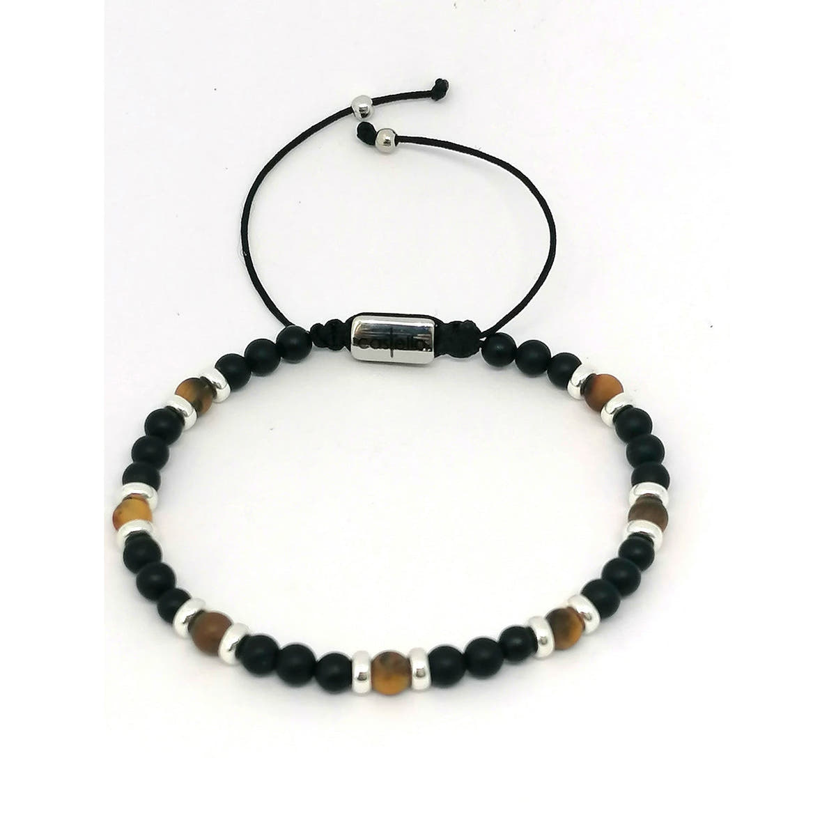 Classic Matte Onyx & Tiger's Eye, Timeless Everyday Wear, 4mm, view 3 | Castello Jewels