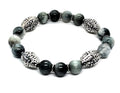 Silver Bracelet MyKing Eagle's Eye, stone of 10mm | Castello Jewels