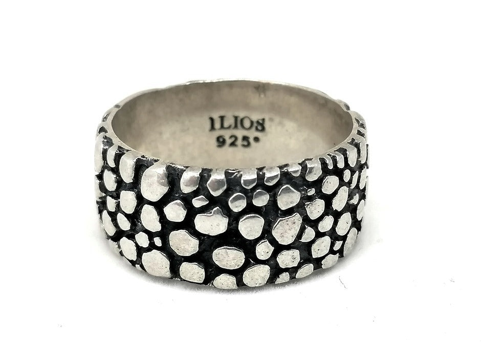 Mens Silver Ring Stones — view 3 | Castello Jewels
