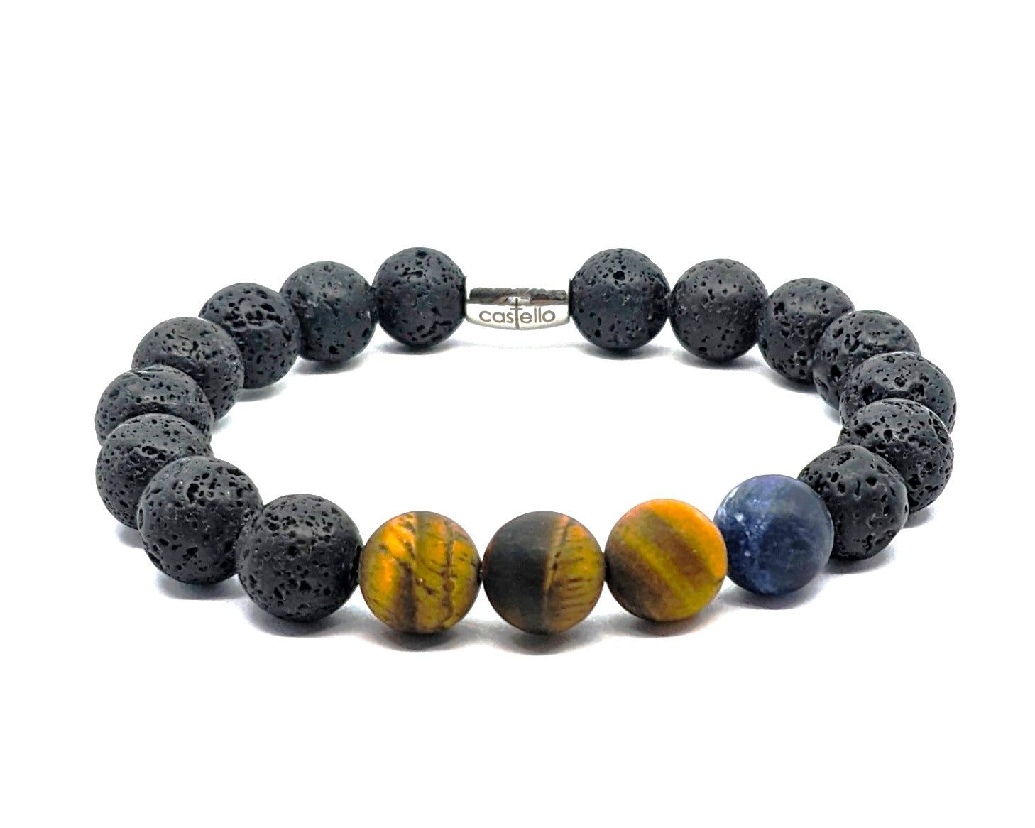 Bracelet Lava, 10mm stone — view 2 | Castello Jewels