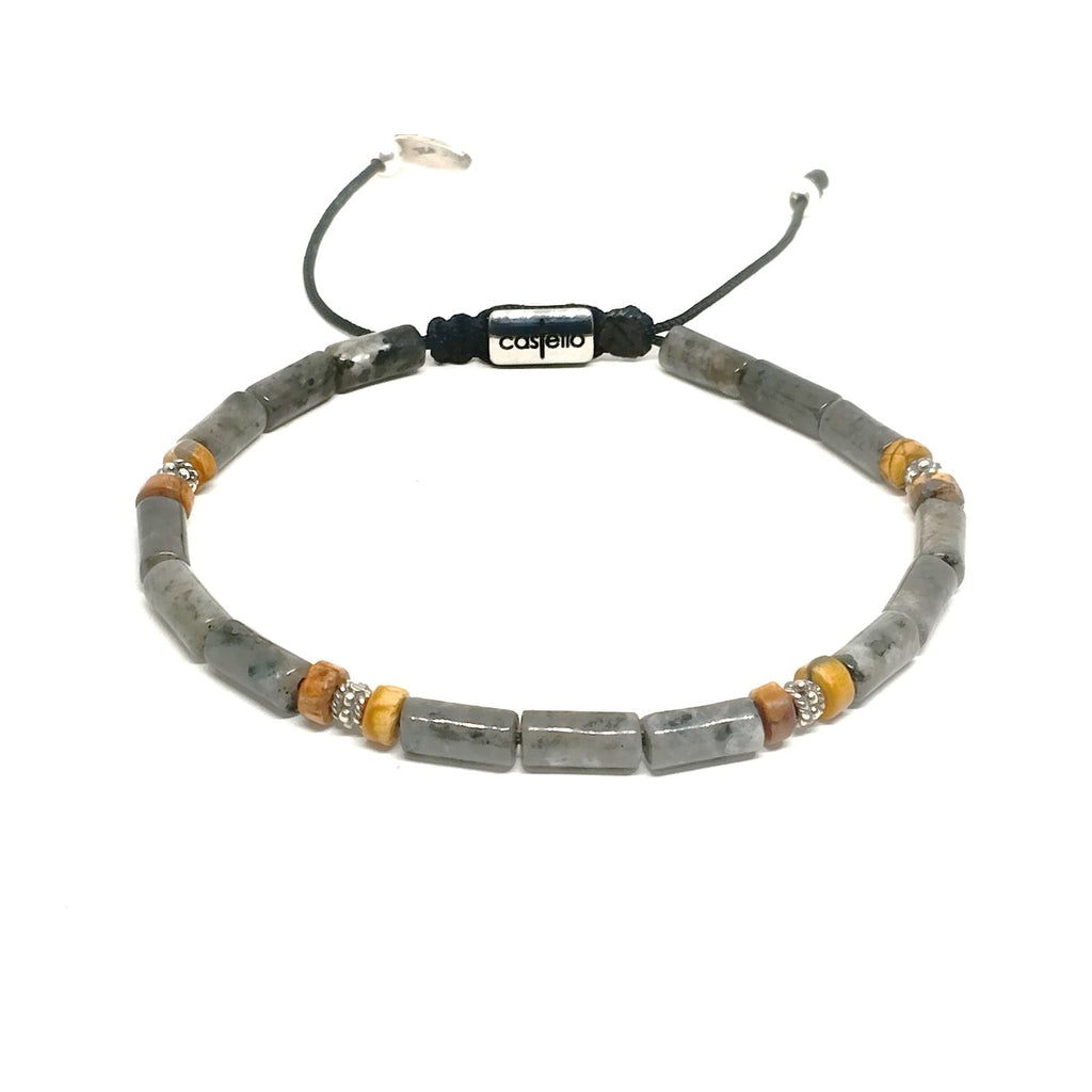 Pyrite Bracelet, Sterling Silver 925, 4mm | Castello Jewels