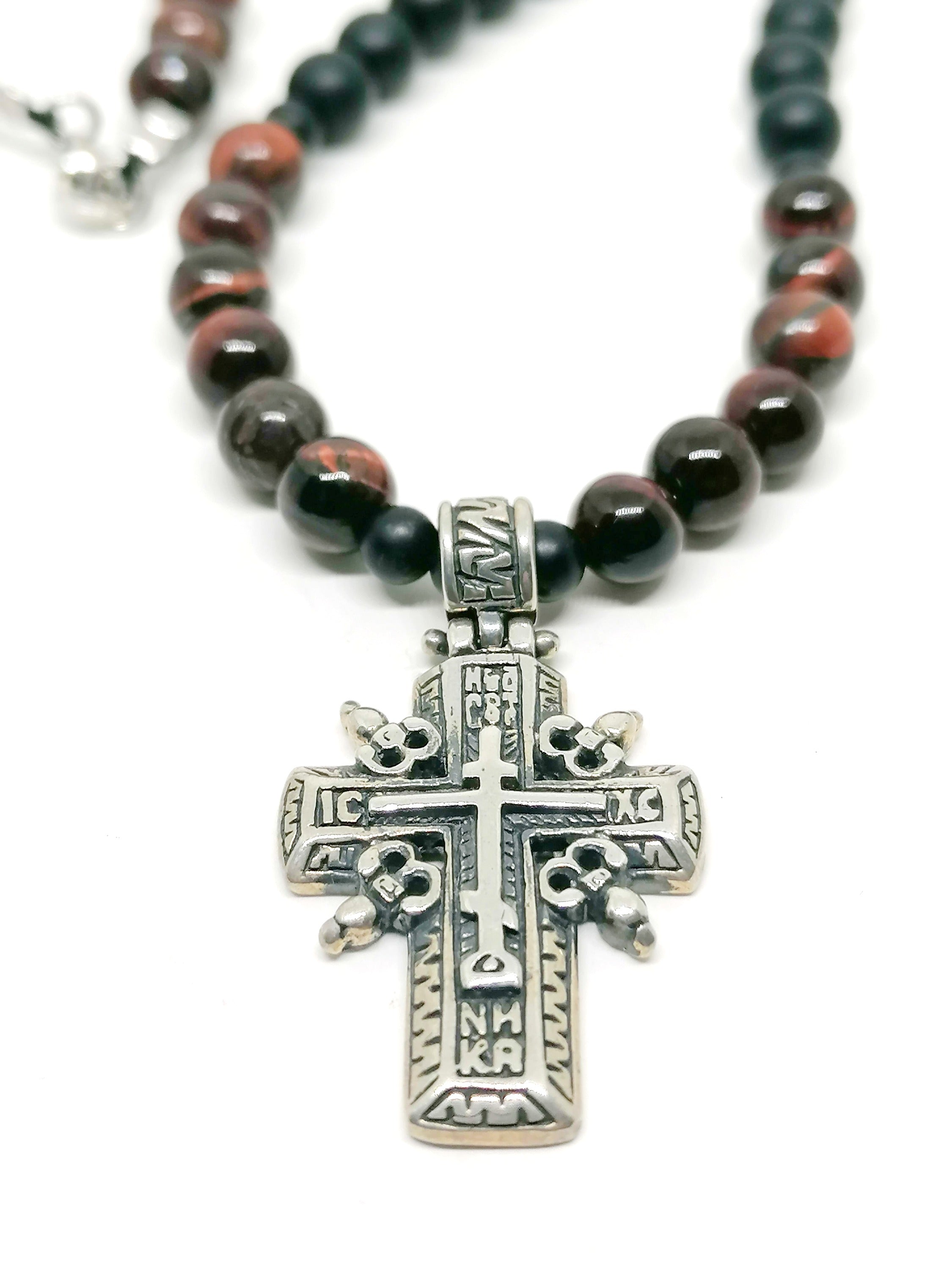 Necklace Cross, Silver 925 — view 4 | Castello Jewels