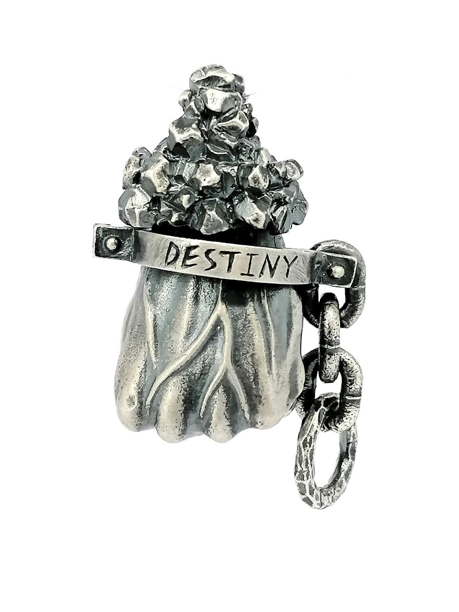 925 Sterling Silver retro Punch pendant | Castello Jewels