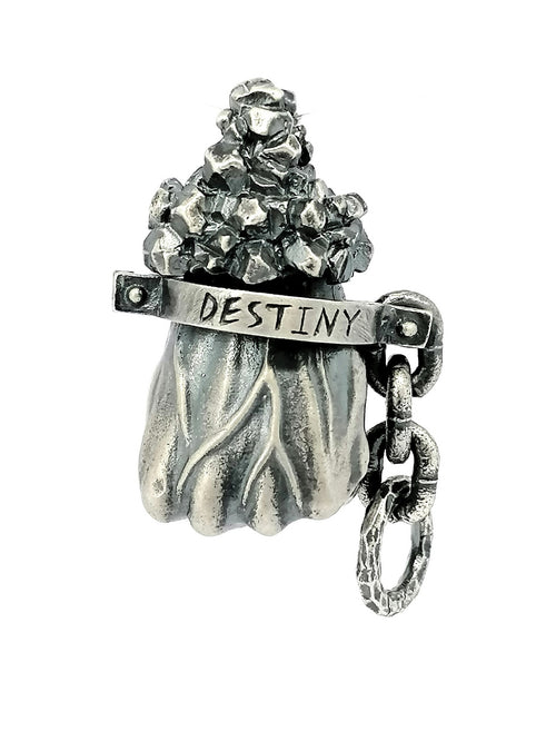 925 Sterling Silver retro Punch pendant | Castello Jewels
