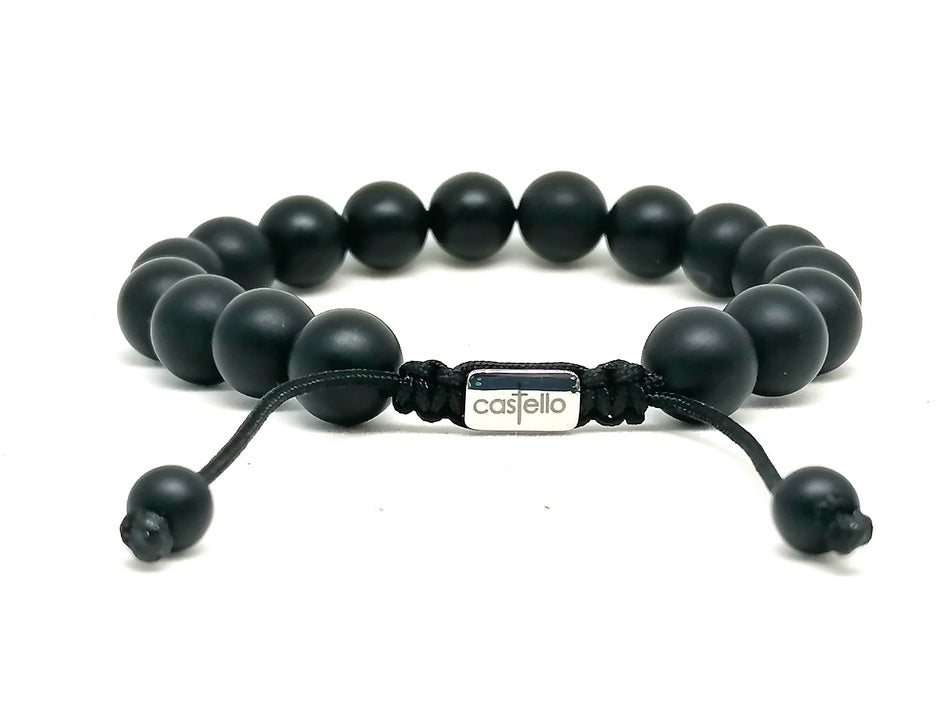 Bracelet Onyx, 10mm stone — view 3 | Castello Jewels