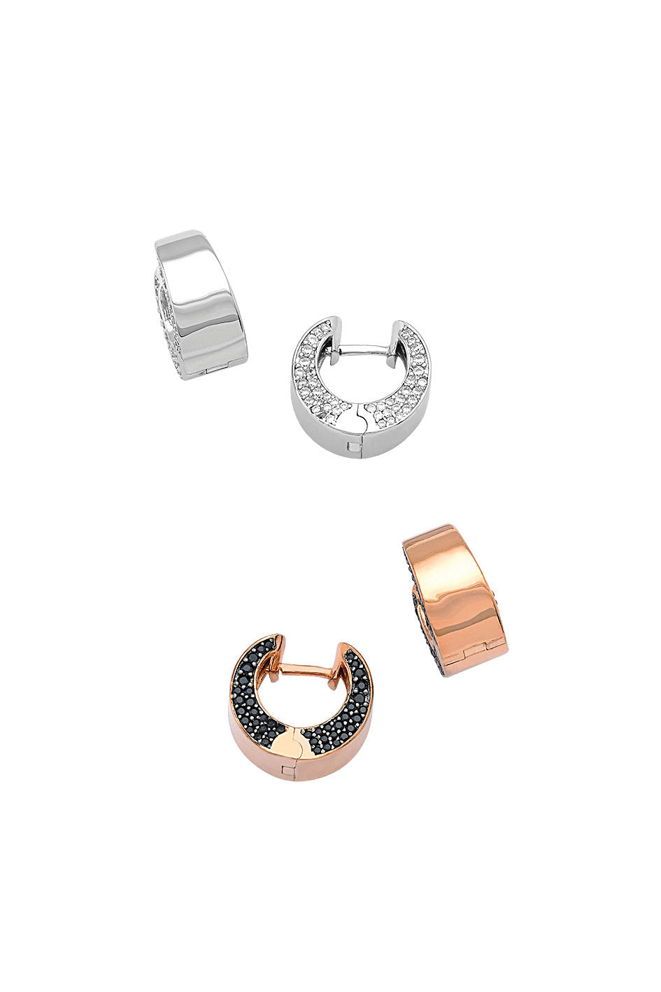 Sparkling Silver earrings | Castello Jewels