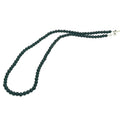 Matte Onyx Necklace, Sterling Silver, 4mm | Castello Jewels