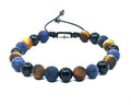 Bracelet Onyx Polish, Sodalite, Tiger's Eye 8mm stone | Castello Jewels