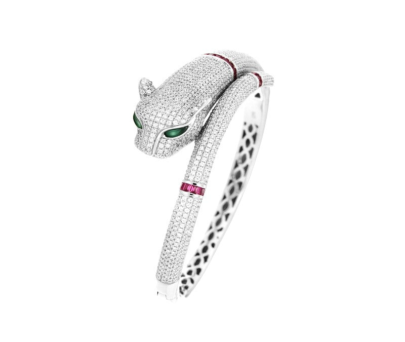 Micro Pave Bangle Bracelet — view 2 | Castello Jewels