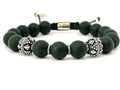 Silver Bracelet MyKing Onyx, stone | Castello Jewels